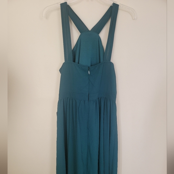 NWT Lulus Air of Romance Forest Green Maxi Dress Size Large - Picture 7 of 13